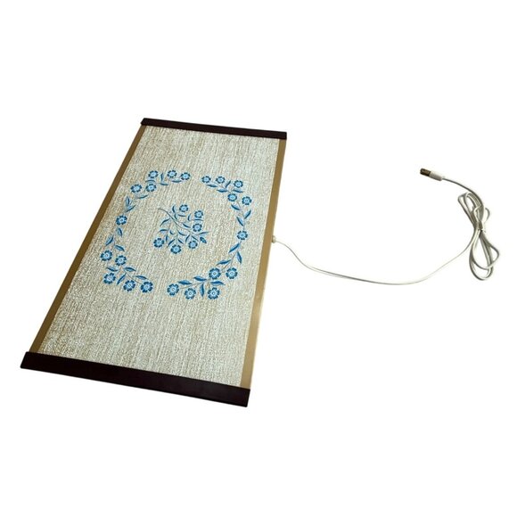 Atlantic Precision Works Other - Vintage Warm-O-Tray Electric Food Warmer With Blue Floral Design By Atlantic Pre